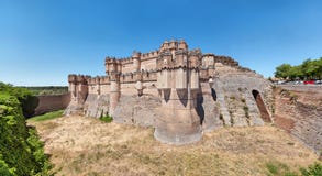 Coca Castle - Mudejar Schloss des 15. Jahrhunderts lizenzfreies stockfoto Coca Castle - Mudejar Schloss des 15. Jahrhunderts lizenzfreies stockfoto