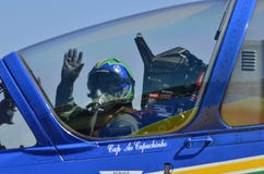 Cockpit proef het golven close-upnotulen vóór start royalty-vrije stock fotografie Cockpit proef het golven close-upnotulen vóór start royalty-vrije stock fotografie