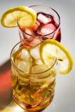 Cocktail, A Lemon And An Ice Stock Photography