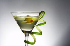 Cocktail And Curl Stock Image