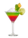 Cocktail auf Weiß stockfotografie Cocktail auf Weiß stockfotografie