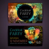 Cocktail long island ice tea on artistic polygon watercolor back Royalty Free Stock Photos Cocktail long island ice tea on artistic polygon watercolor back Royalty Free Stock Photos