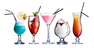 Cocktails régénérateurs d'été photo stock Cocktails régénérateurs d'été photo stock