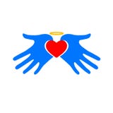 Coeur avec des ailes Symbole d'amour illustration stock Coeur avec des ailes Symbole d'amour illustration stock