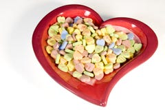 Coeur complètement de sucrerie image stock Coeur complètement de sucrerie image stock