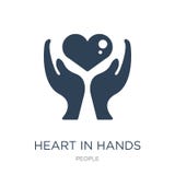 coeur dans l'icône de mains dans le style à la mode de conception coeur dans l'icône de mains d'isolement sur le fond blanc coeur illustration stock coeur dans l'icône de mains dans le style à la mode de conception coeur dans l'icône de mains d'isolement sur le fond blanc coeur illustration stock