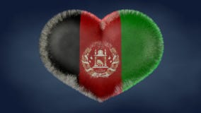 Coeur du drapeau de l'Afghanistan illustration libre de droits Coeur du drapeau de l'Afghanistan illustration libre de droits