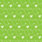 Coeurs sous la forme de milieux verts sans couture de vecteur de flèches pour le jour du ` s de Valentine illustration romantique illustration libre de droits Coeurs sous la forme de milieux verts sans couture de vecteur de flèches pour le jour du ` s de Valentine illustration romantique illustration libre de droits