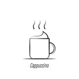 Coffee cappuccino hand draw icon. Element of coffee illustration icon. Signs and symbols can be used for web, logo, mobile app, UI stock illustration Coffee cappuccino hand draw icon. Element of coffee illustration icon. Signs and symbols can be used for web, logo, mobile app, UI stock illustration