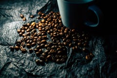 Coffee grains on a black background royalty free stock photos Coffee grains on a black background royalty free stock photos