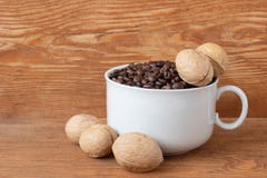coffee beans in a cup stock photos coffee beans in a cup stock photos
