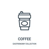 coffee icon vector from gastronomy collection collection. Thin line coffee outline icon vector illustration stock illustration coffee icon vector from gastronomy collection collection. Thin line coffee outline icon vector illustration stock illustration