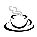 Coffee mug stylized logo vector