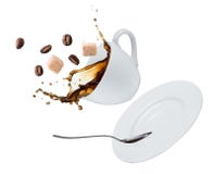 Coffee splash royalty free stock photos Coffee splash royalty free stock photos