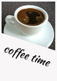 Coffee time. Cup on the table. vector illustration Coffee time. Cup on the table. vector illustration