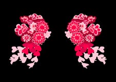 Coiffe chinoise, comme deux agneaux illustration stock Coiffe chinoise, comme deux agneaux illustration stock