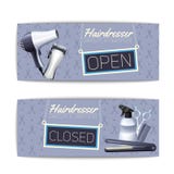 Coiffeur Color Banner Set illustration de vecteur Coiffeur Color Banner Set illustration de vecteur