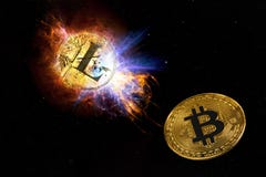 Coin of litecoin royalty free stock photos Coin of litecoin royalty free stock photos