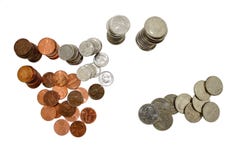 Coin Money In Stacks Stock Photography