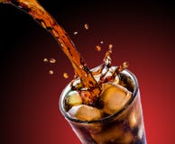 Cola con ghiaccio Fotografia Stock Cola con ghiaccio Fotografia Stock