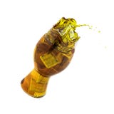 Colaexponeringsglas med iskuber utan skugga över vit 3d royaltyfri illustrationer Colaexponeringsglas med iskuber utan skugga över vit 3d royaltyfri illustrationer