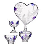 Colagem, vaso de vidro com tulipas azuis Imagens de Stock Colagem, vaso de vidro com tulipas azuis Imagens de Stock