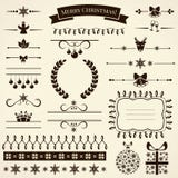 Colección de elementos del diseño de la Navidad. Ejemplo del vector. ilustración del vector Colección de elementos del diseño de la Navidad. Ejemplo del vector. ilustración del vector