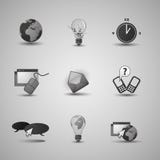 Colección de elementos y de iconos del Web site ilustración del vector Colección de elementos y de iconos del Web site ilustración del vector