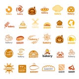 Colección de panadería de los logotipos del vector ilustración del vector Colección de panadería de los logotipos del vector ilustración del vector