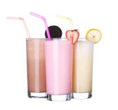 Colección del helado del sabor del chocolate de los batidos de leche fotografía de archivo libre de regalías Colección del helado del sabor del chocolate de los batidos de leche fotografía de archivo libre de regalías