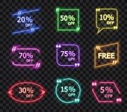 Colección del vector en los marcos brillantes de la cita con diversas ofertas aislados en fondo transparente oscuro ilustración del vector Colección del vector en los marcos brillantes de la cita con diversas ofertas aislados en fondo transparente oscuro ilustración del vector