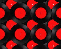 Coleção velha dos registros de vinil fotos de stock Coleção velha dos registros de vinil fotos de stock
