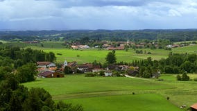 Colinas alpinas, paisaje, Baviera superior, Alemania, Europa almacen de metraje de vídeo Colinas alpinas, paisaje, Baviera superior, Alemania, Europa almacen de metraje de vídeo