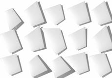 Collage abstrait des feuilles de papier sur un fond blanc illustration libre de droits Collage abstrait des feuilles de papier sur un fond blanc illustration libre de droits