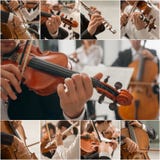 Collage de musique classique photos libres de droits Collage de musique classique photos libres de droits