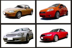 Collage delle automobili Collage delle automobili