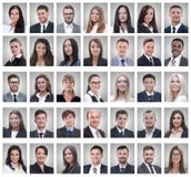 Collage des portraits de jeunes hommes d'affaires r?ussis images libres de droits Collage des portraits de jeunes hommes d'affaires r?ussis images libres de droits