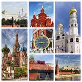 Collage Moskou het Kremlin royalty-vrije stock afbeelding Collage Moskou het Kremlin royalty-vrije stock afbeelding