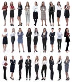 Collage of successful modern businesswoman. isolated on white stock images Collage of successful modern businesswoman. isolated on white stock images