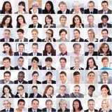 Collage van het bedrijfsmensen glimlachen