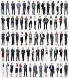 Collage von den jungen Geschäftsleuten, die in Folge stehen stockfoto Collage von den jungen Geschäftsleuten, die in Folge stehen stockfoto