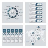 Collection of 4 blue color template/graphic or website layout. Vector Background. royalty free illustration Collection of 4 blue color template/graphic or website layout. Vector Background. royalty free illustration
