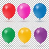 collection colorée réaliste des ballons 3d illustration de vecteur collection colorée réaliste des ballons 3d illustration de vecteur