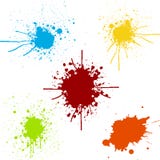 Collection de paquet d'éclaboussure de couleur de peinture desi d'illustration illustration libre de droits Collection de paquet d'éclaboussure de couleur de peinture desi d'illustration illustration libre de droits