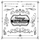 Collection of decorative vintage and classic design element vector illustration Collection of decorative vintage and classic design element vector illustration