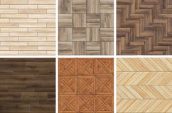 Collection of high resolution wooden parquet patterns. Seamless textures of different wood