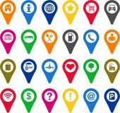 Locators icons royalty free illustration Locators icons royalty free illustration