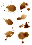 Collection Of Coffee Splashes Stock Image Collection Of Coffee Splashes Stock Image