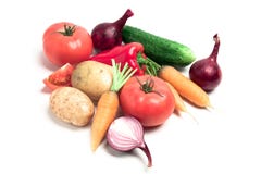 Collection Of Vegetables Royalty Free Stock Images