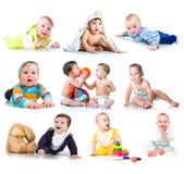 Collection Photos Of A Kids Royalty Free Stock Photo